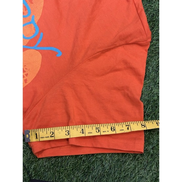 Ed Hardy Rose Cobra T-Shirt Large Tee Orange Blue Lettering NWT Graphic‎ Shirt - Picture 10 of 13